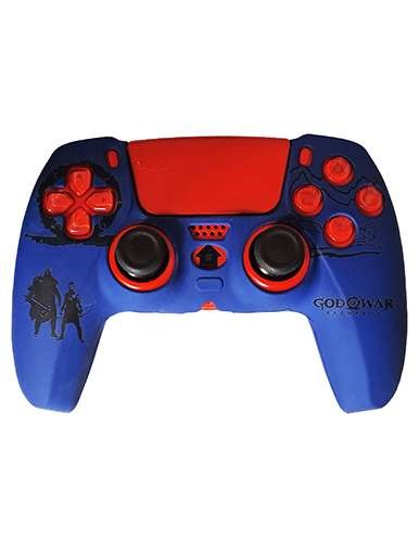 خرید  کاور طرحدار دسته ps5 آبی مشکی