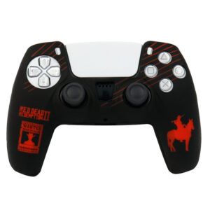 خرید روکش طرحدار دسته ps5 مشکی قرمز