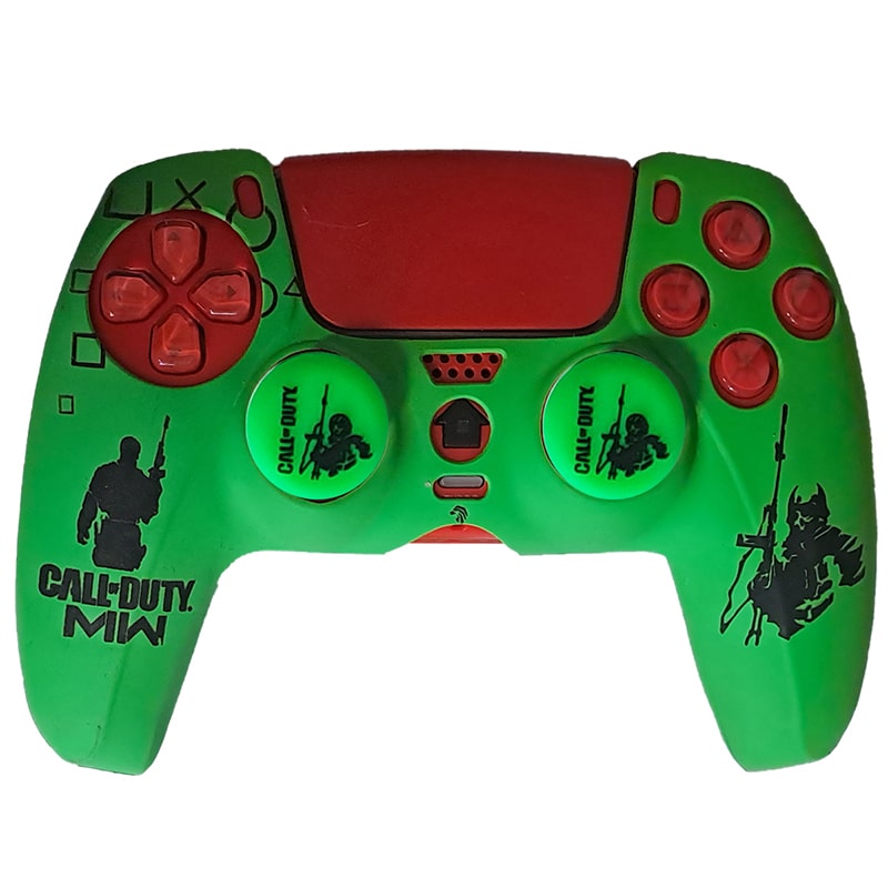 خرید کاور دسته طرحدار دسته ps5 سبز مشکی