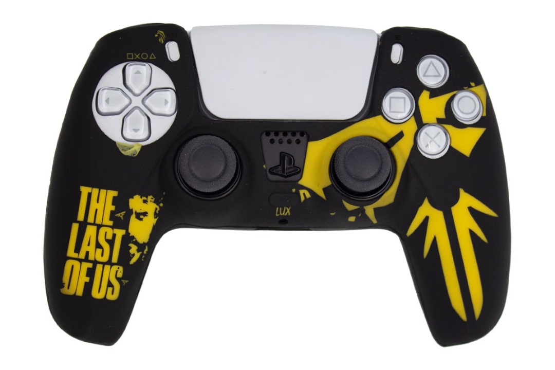 خرید کاور دسته طرحدار دسته ps5 مشکی زرد