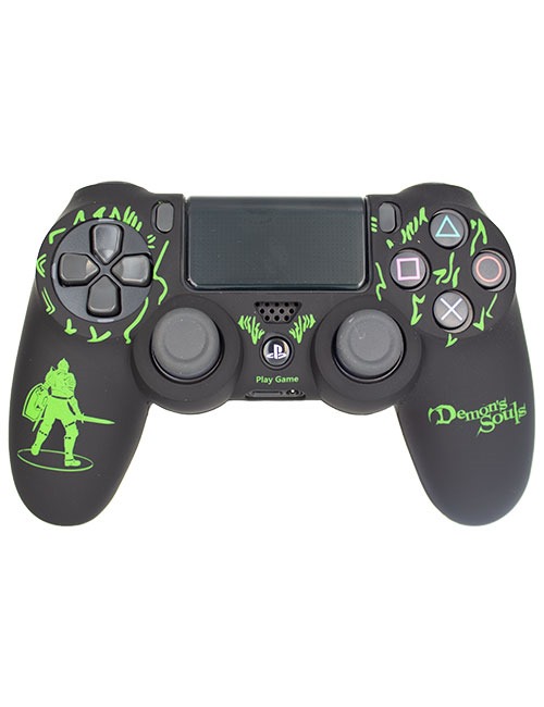 خرید روکش طرحدار دسته ps4 مشکی سبز