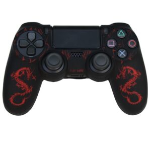 خرید کاور دسته طرحدار دسته ps4 مشکی قرمز