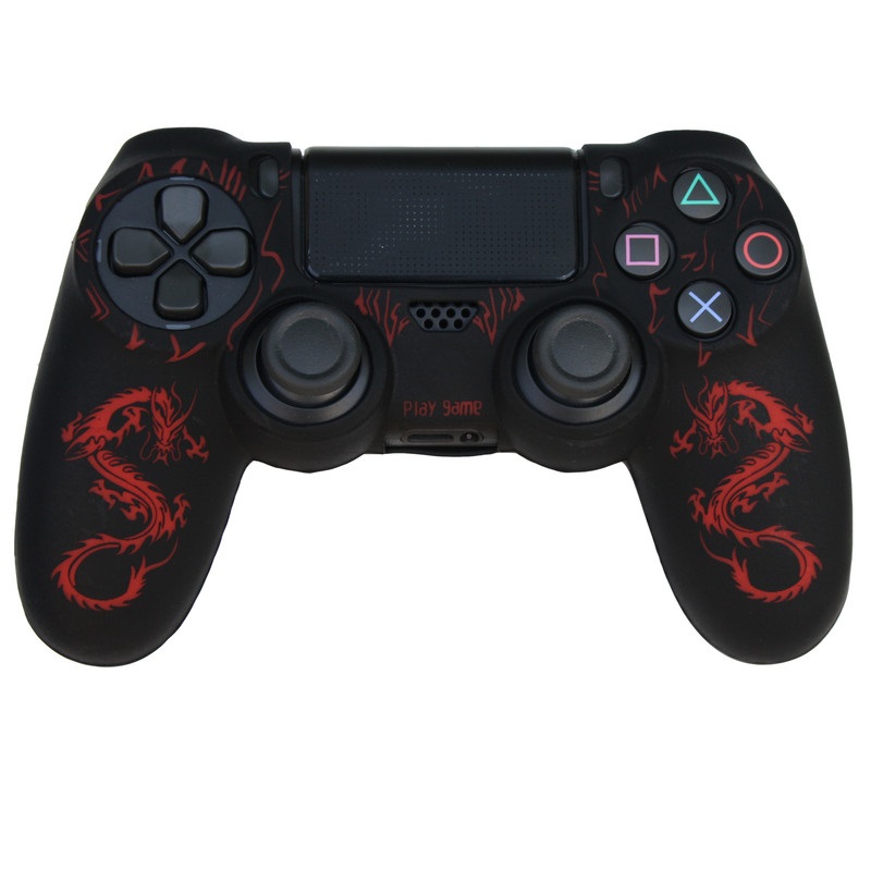 خرید کاور دسته طرحدار دسته ps4 مشکی قرمز