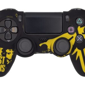 روکش طرحدار دسته ps4 مشکی زرد