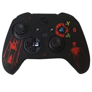 خرید روکش  محافظ دستع طرحدار Xbox series S مشکی قرمز
