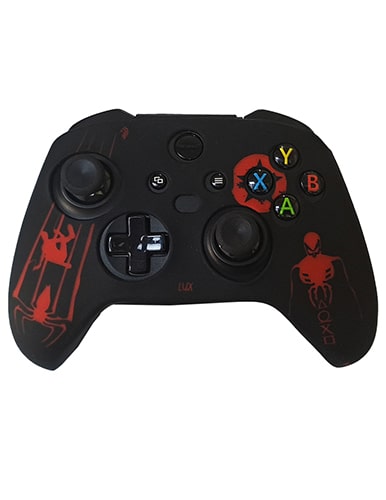 خرید روکش  محافظ دستع طرحدار Xbox series S مشکی قرمز