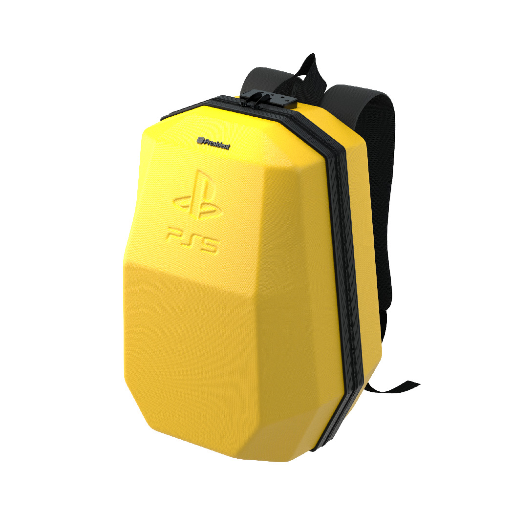 کیف ضد ضربه کنسول ps5 slim برند پرزیدنت رنگ زرد